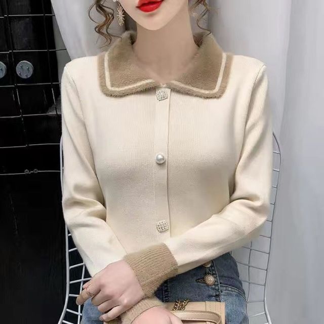 Women 2021 Autumn Winter New Thicken Warm Sweater Tops Female Long Sleeve Solid Jumpers Ladies Casual Knitted Pullovers P504